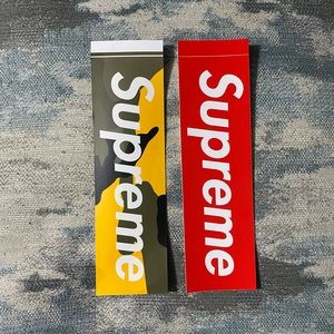 2 supreme logo stickers